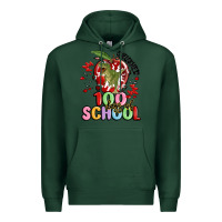 Sports Green crushed 100 days of school Premium Hoodie - MaliasSmallBusiness