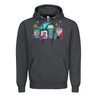 Smoke turtle coffee cups Zipper Hoodie - Zillion Design Studio