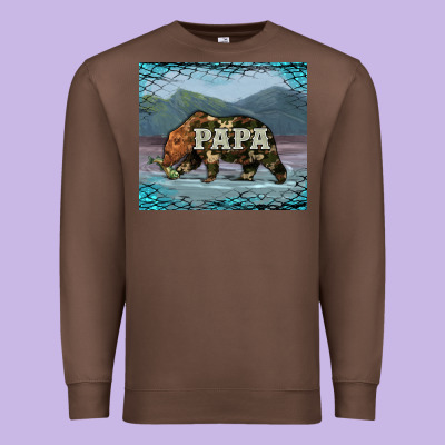Papa Bear Tumbler Premium Sweatshirt Designed By Artiststas
