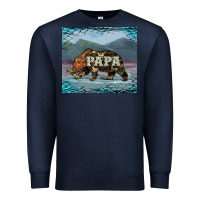 Navy papa bear tumbler Premium Sweatshirt - Artiststas
