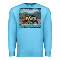 Ocean Blue papa bear tumbler Premium Sweatshirt - Artiststas