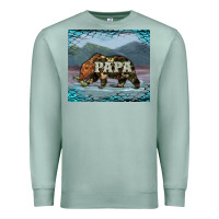 Seafoam papa bear tumbler Premium Sweatshirt - Artiststas