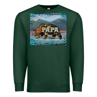 Sports Green papa bear tumbler Premium Sweatshirt - Artiststas