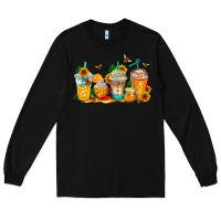 Black bumble bee coffee cups Long Sleeve Tee - AdoDesignShop