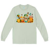 Matcha bumble bee coffee cups Long Sleeve Tee - AdoDesignShop