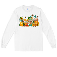 White bumble bee coffee cups Long Sleeve Tee - AdoDesignShop