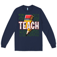 Navy teach Long Sleeve Tee - texasbilliewilder