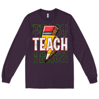 Plum teach Long Sleeve Tee - texasbilliewilder