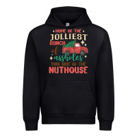 Black home of the jollıest bunch of assholes thıs sıd Urban Hoodie - MaliasSmallBusiness
