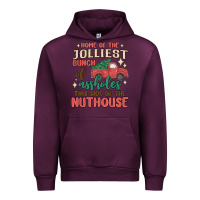 Mauve Wine home of the jollıest bunch of assholes thıs sıd Urban Hoodie - MaliasSmallBusiness
