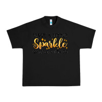 Black leave a little sparkle wherever you go Urban Heavy Tee - MaliasSmallBusiness