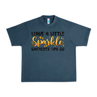 Midnight Navy leave a little sparkle wherever you go Urban Heavy Tee - MaliasSmallBusiness
