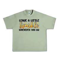 Oil Green leave a little sparkle wherever you go Urban Heavy Tee - MaliasSmallBusiness