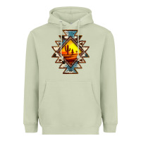 Matcha cowhide leopard sunset aztec Heavyweight Hoodie - JahusDesignShop