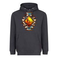 Smoke cowhide leopard sunset aztec Heavyweight Hoodie - JahusDesignShop