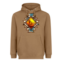 Toasted Coconut cowhide leopard sunset aztec Heavyweight Hoodie - JahusDesignShop