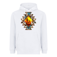 White cowhide leopard sunset aztec Heavyweight Hoodie - JahusDesignShop