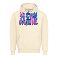Sandshell vacay mode stitch Zipper Hoodie - Zillion Design Studio