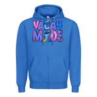 True Royal vacay mode stitch Zipper Hoodie - Zillion Design Studio
