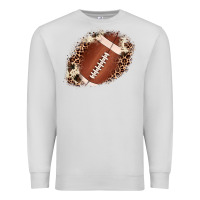 Dove Grey football cowhide leopard patch Premium Sweatshirt - JahusDesignShop