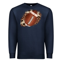 Navy football cowhide leopard patch Premium Sweatshirt - JahusDesignShop
