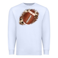White football cowhide leopard patch Premium Sweatshirt - JahusDesignShop