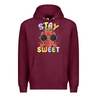 Burgundy stay sweet Premium Hoodie - MaliasSmallBusiness