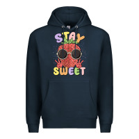 Navy stay sweet Premium Hoodie - MaliasSmallBusiness