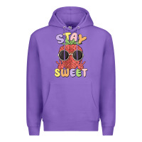 Purple stay sweet Premium Hoodie - MaliasSmallBusiness