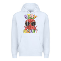 White stay sweet Premium Hoodie - MaliasSmallBusiness