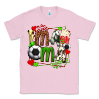 Bubblegum Pink mama soccer with popcorn Classic Tee - texasbilliewilder