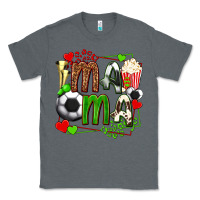 Charcoal Heather mama soccer with popcorn Classic Tee - texasbilliewilder