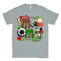 Heather Grey mama soccer with popcorn Classic Tee - texasbilliewilder