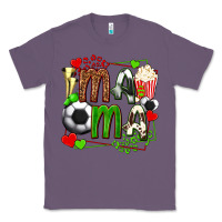 Lavender mama soccer with popcorn Classic Tee - texasbilliewilder