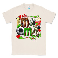 Natural mama soccer with popcorn Classic Tee - texasbilliewilder
