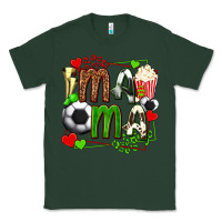 Sports Green mama soccer with popcorn Classic Tee - texasbilliewilder