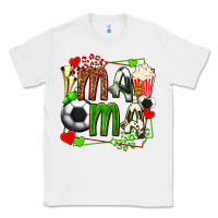 White mama soccer with popcorn Classic Tee - texasbilliewilder