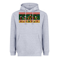 Heather Grey christmas with cross license plate Heavyweight Hoodie - BundleAndBundleShop