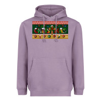 Lavender christmas with cross license plate Heavyweight Hoodie - BundleAndBundleShop