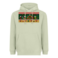 Matcha christmas with cross license plate Heavyweight Hoodie - BundleAndBundleShop