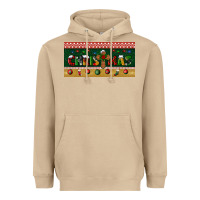 Mushroom christmas with cross license plate Heavyweight Hoodie - BundleAndBundleShop