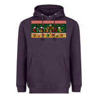 Plum christmas with cross license plate Heavyweight Hoodie - BundleAndBundleShop