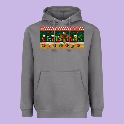 Christmas With Cross License Plate Heavyweight Hoodie Designed By Bundleandbundleshop