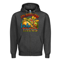Charcoal Heather im just here for the tacos Zipper Hoodie - CTS Tumbler Store