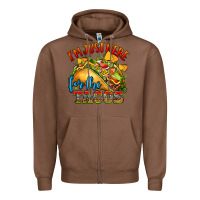 Chestnut im just here for the tacos Zipper Hoodie - CTS Tumbler Store