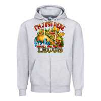 Heather Grey im just here for the tacos Zipper Hoodie - CTS Tumbler Store