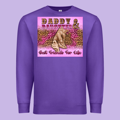 Daddy And Daughter Best Friends For Life Premium Sweatshirt Designed By Artiststas
