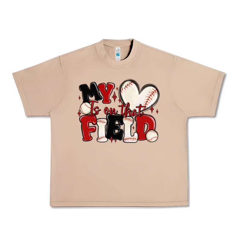 My Heart Is On That Field Baseball Urban Heavy Tee by MaliasSmallBusiness | Teevron