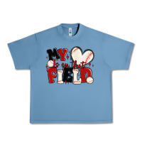 Pebble Blue my heart is on that field baseball Urban Heavy Tee - MaliasSmallBusiness