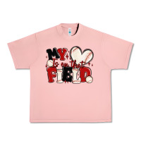 Salmon my heart is on that field baseball Urban Heavy Tee - MaliasSmallBusiness